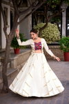 Raas White Colour Pure Rayon Lehenga With Blouse Nnk1625